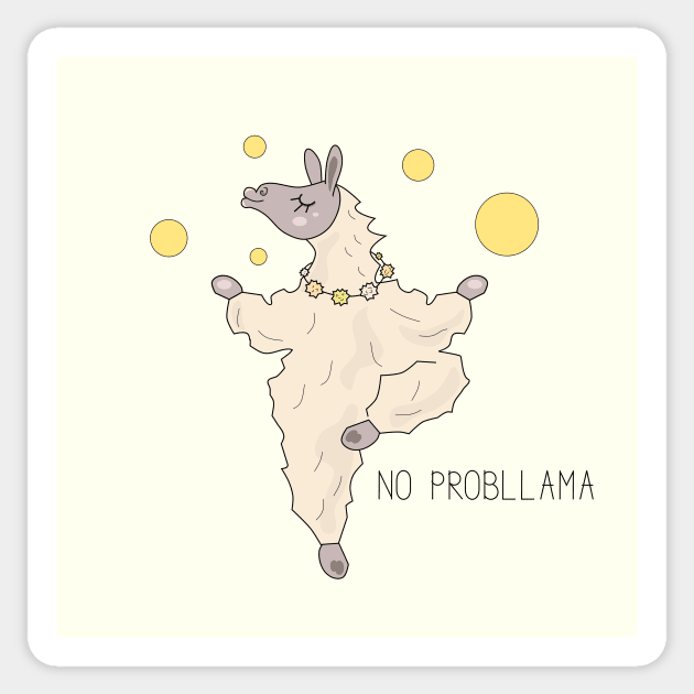 Carefree llama cool attitude illustration Sticker by SooperYela